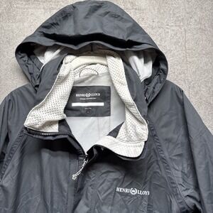 Henri Lloyd Marine Sailing Waterproof Hooded Jacket Gray TP AC Shell Men's Large